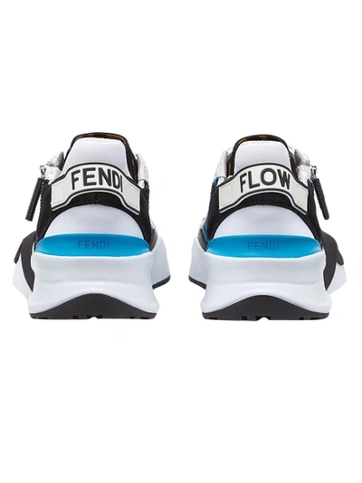 Shop Fendi X Sarah Coleman Nylon Flow Sneaker Cyber Blue