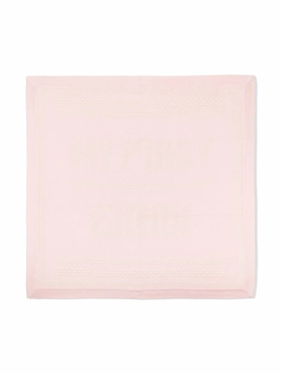 Shop Fendi 'my First ' Blanket In Pink