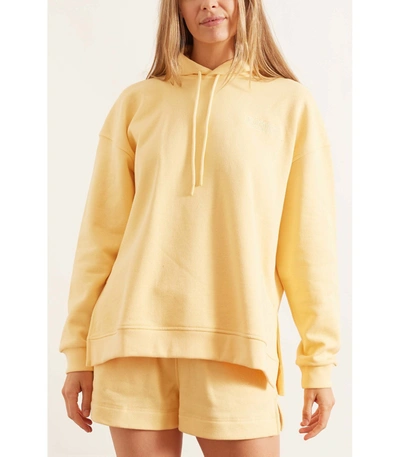 Shop Ganni Software Isoli Hooded Sweatshirt In Anise Flower In Yellow