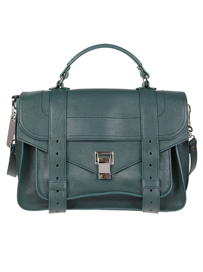 Shop Proenza Schouler Ps1 Medium Bag In Dark Green