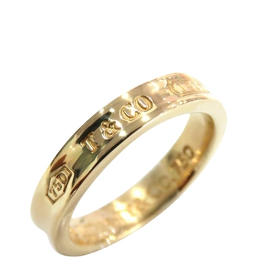 Pre-owned Tiffany & Co Tiffany 1837 Yellow Gold Ring Size Eu 50