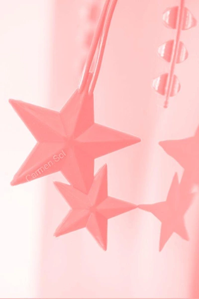 Shop Carmen Sol Stella Charm In Baby-pink