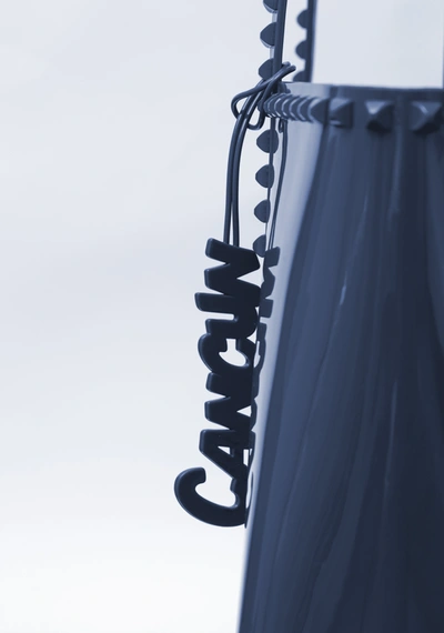 Shop Carmen Sol Cancun Charm In Dark Blue
