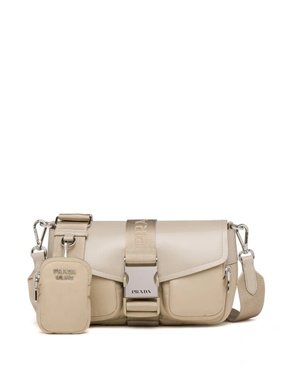 Shop Prada Pocket Logo-strap Crossbody Bag In Nero