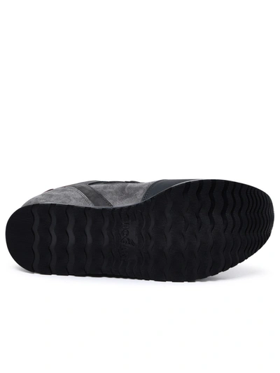 Shop Hogan Sneaker H321 In Pelle Liscia E Suede In Grey