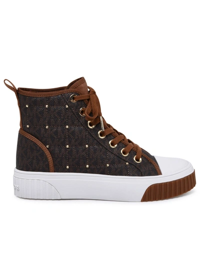 Shop Michael Michael Kors Gertie Sneakers In Brown