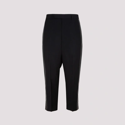 Shop Rick Owens Cropped Pants In Black