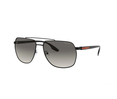 Shop Prada Linea Rossa Grey Gradient Square Mens Sunglasses 0ps 55vs 1ab3m1 62