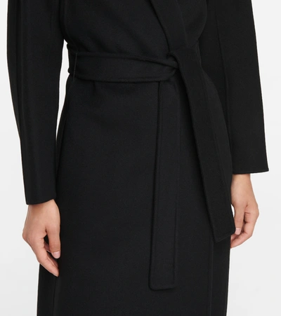 Shop 's Max Mara Esturia Belted Virgin Wool Coat In Black