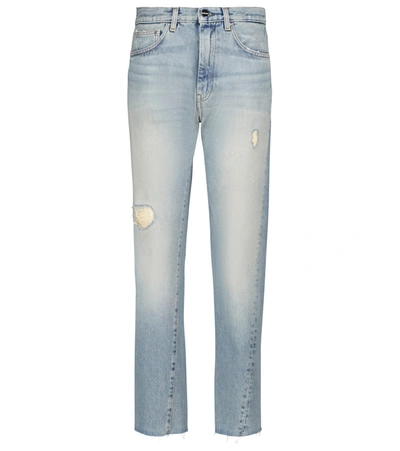 Shop Totême Mid-rise Straight Jeans In Blue