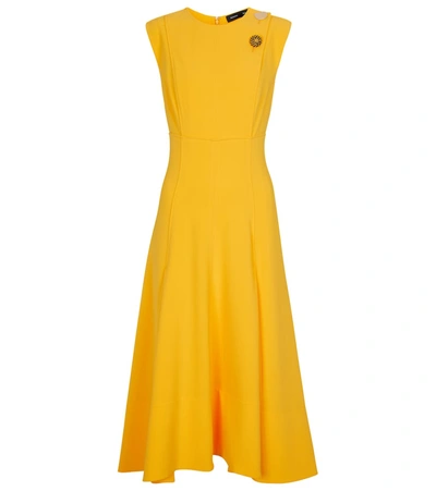Shop Proenza Schouler Midi Dress In Yellow