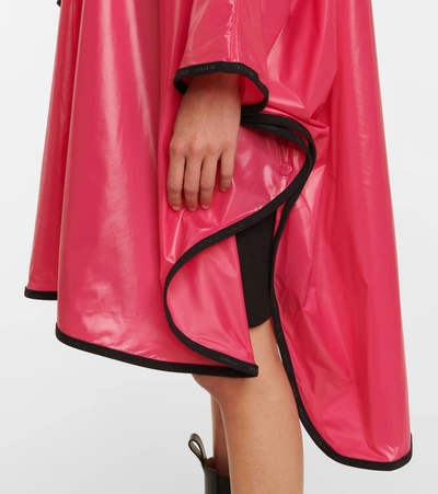 Moncler Waterproof Poncho In Red