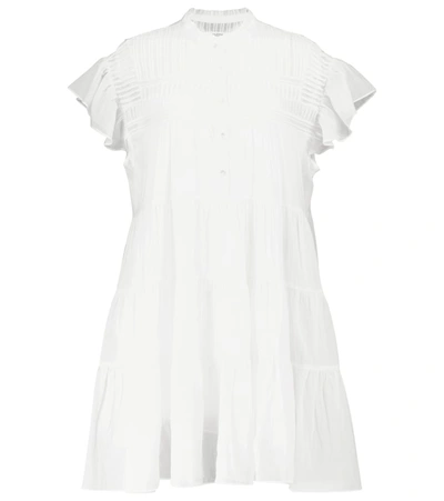 Shop Isabel Marant Étoile Lanikaye Cotton Minidress In White
