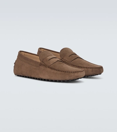 Shop Tod's Gommino Driving Shoes In Brown