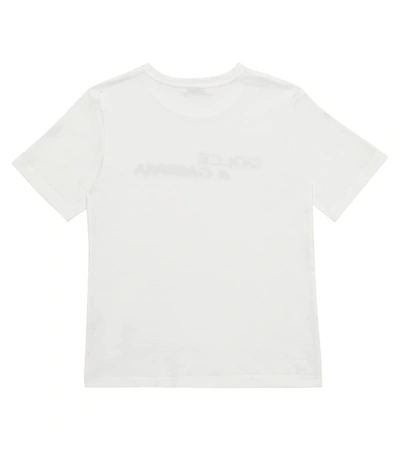 Shop Dolce & Gabbana Logo Cotton T-shirt In White