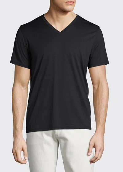 Shop Theory New Clay Plaito V-neck T-shirt In Eclipse