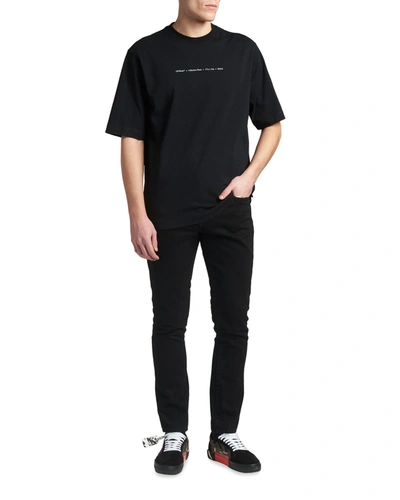Shop Off-white Men's Marker-arrows Skate T-shirt In Black Multi