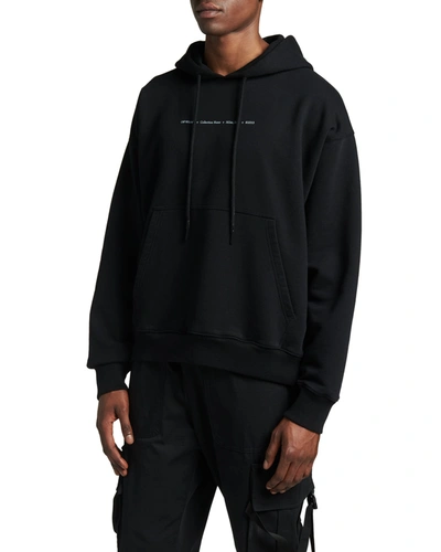 Shop Off-white Men's Marker Skate Pullover Hoodie In Black Multi