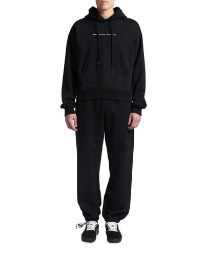 Shop Off-white Men's Tornado Arrows Hoodie In Black Multi