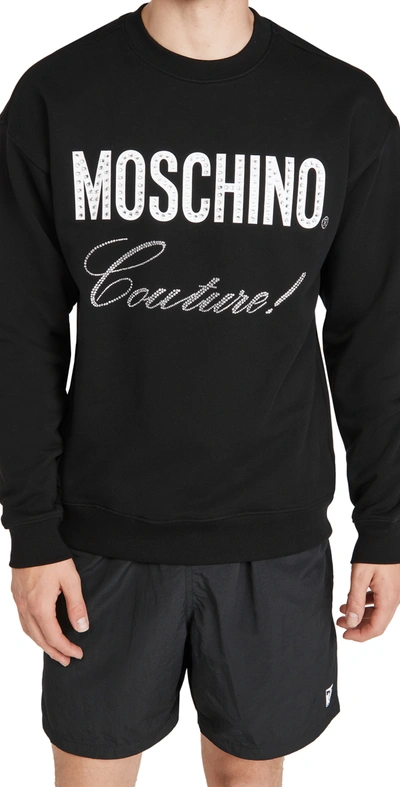 Shop Moschino Couture Crew Neck Sweatshirt