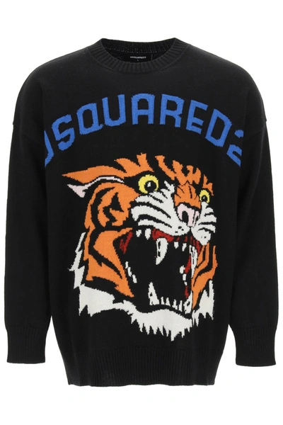 Tiger Intarsia Jumper - Luxury Knitwear and Sweatshirts - Ready to Wear, Men 1A9SZO