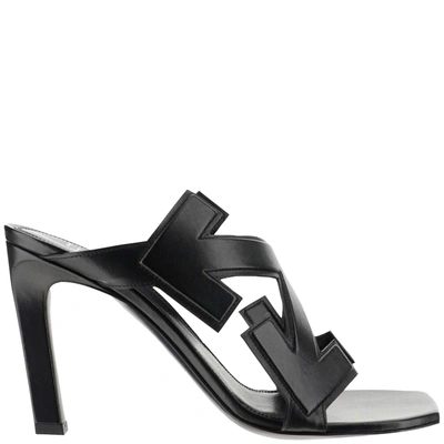 Shop Off-white Sandals In Nero