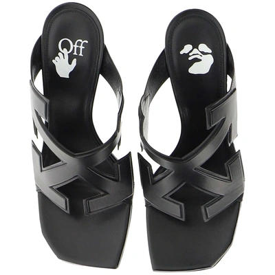 Shop Off-white Sandals In Nero