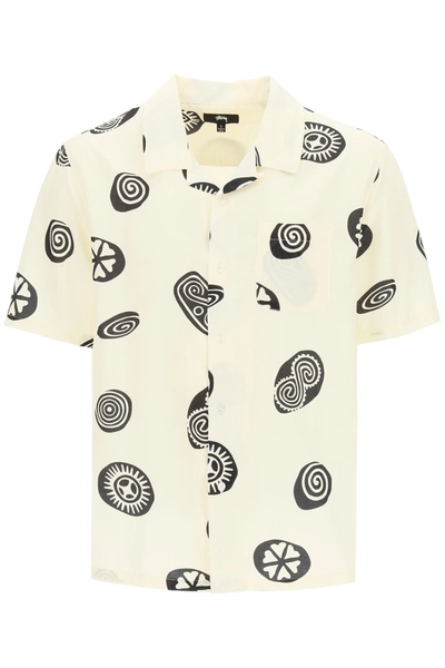 Shop Stussy Icon Pattern Shirt In Mixed Colours
