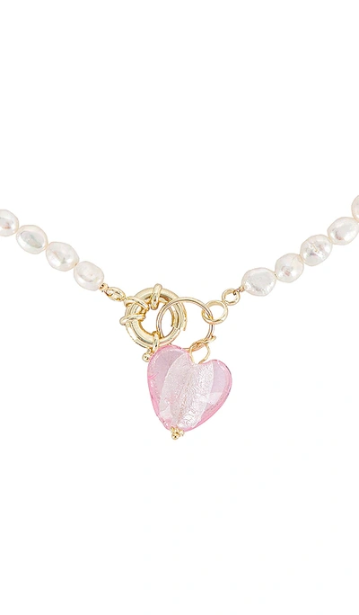 Shop Petit Moments Lisa Necklace In Pink