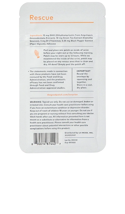 The Good Patch Rescue Plant Patch 4 Count In N,a
