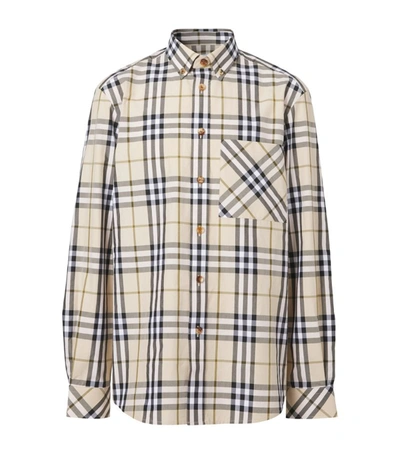 Shop Burberry Vintage Check Shirt In Neutrals