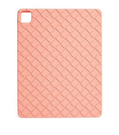 Shop Bottega Veneta Intrecciato Ipad Case In Pink