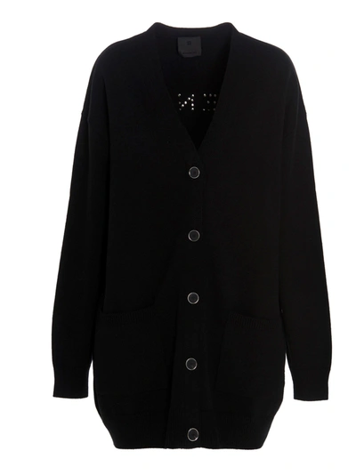 Shop Givenchy Women's Black Wool Cardigan