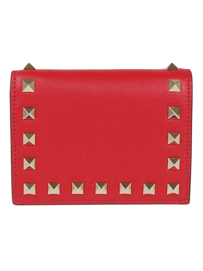 Shop Valentino Garavani Women's Red Leather Wallet