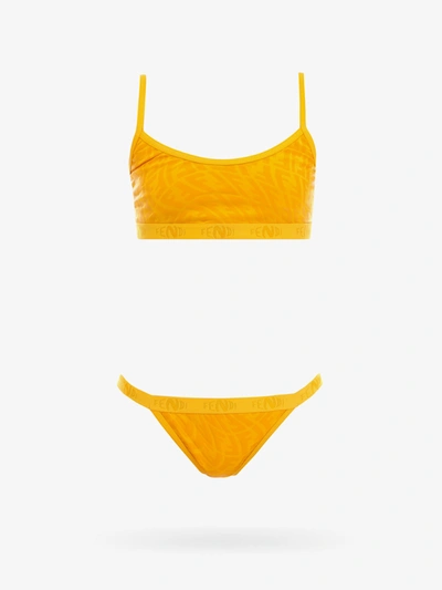 Shop Fendi Bikini In Orange