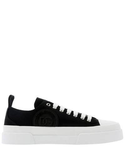 Shop Dolce & Gabbana Portofino Light Sneakers In Black