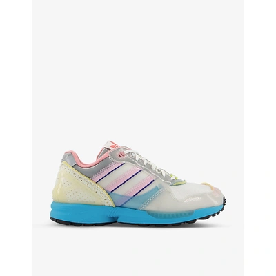 Shop Adidas Statement Mens Orbit Grey Clear Pink Co Zx 6000 Woven Low-top Trainers