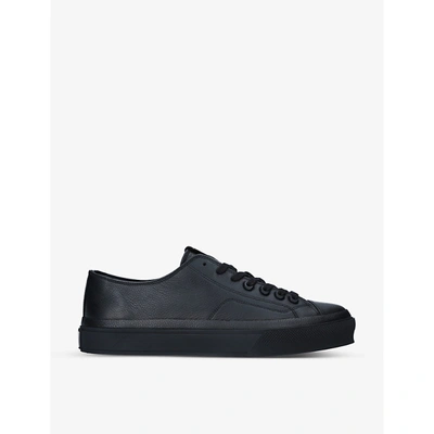 Shop Givenchy City Leather Low-top Trainers In Black