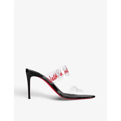 Shop Christian Louboutin Just Walking 85 Patent Pvc Imprime Linin