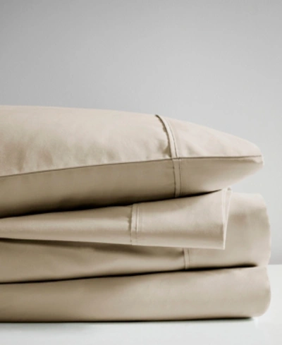 Shop Beautyrest Cooling 600 Thread Count Cotton Blend 4-pc. Sheet Set, Full In Khaki