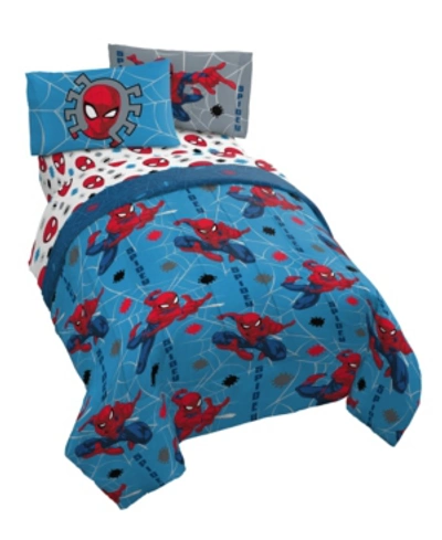 Shop Spider-man Burst Full Sheet Set, 4 Pieces In Multi-color