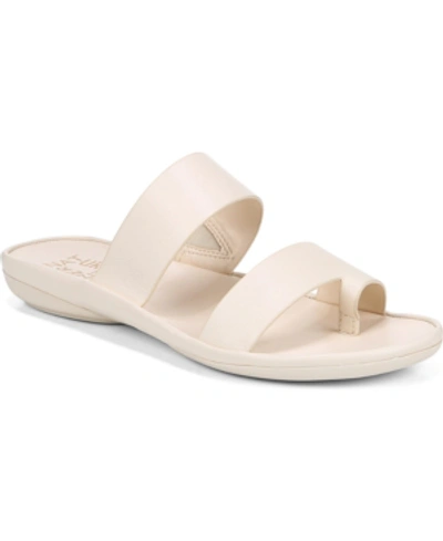 Shop Naturalizer Genn-drift Flat Sandals Women's Shoes In Pale Ivory