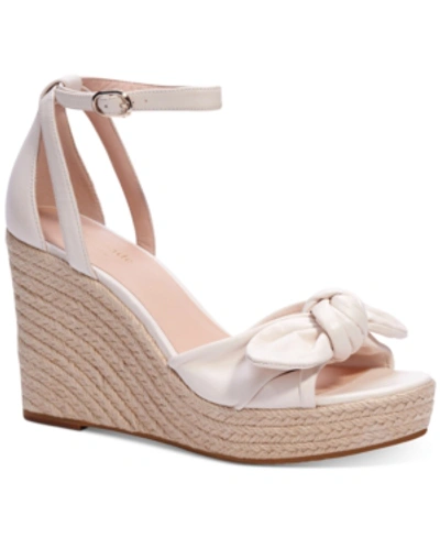Shop Kate Spade Women's Tianna Wedge Sandals In Parchment