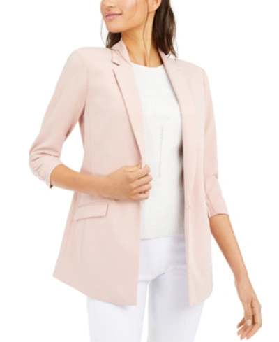 Inc International Concepts Women's Menswear Blazer, Created For Macy's In Pale Mauve