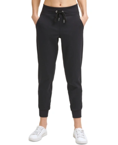 Shop Calvin Klein Performance Women's Slim-fit Full-length Jogger Pants In Black