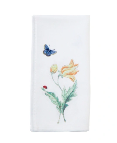 Shop Lenox Butterfly Meadow Garden Napkin In White Multi