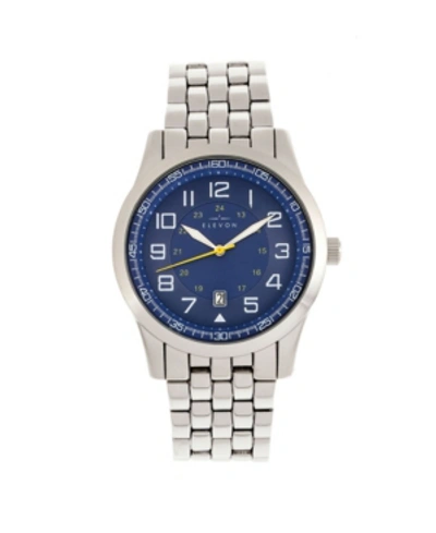 Shop Elevon Men's Garrison Alloy Bracelet Watch 42mm In Blue