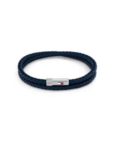 Tommy Hilfiger Casual Core Double Wrap Gents Bracelet In Blue | ModeSens