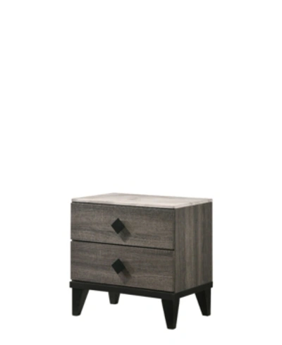 Shop Acme Furniture Avantika Nightstand In Gray