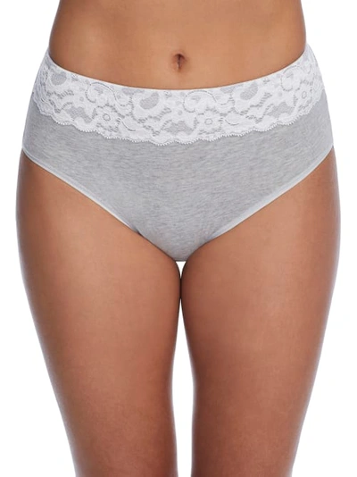 Shop Le Mystere Organic Cotton Touch Brief In Heather Grey